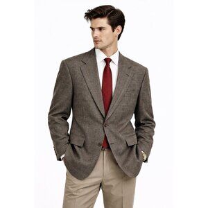 vintage 90s HART SCHAFFNER MARX jacket blazer sport coat 44R glen plaid tweed